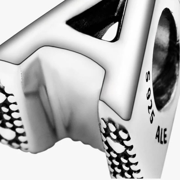 Pandora Letter A Alphabet Charm NWOT - Picture 5 of 9